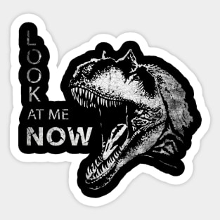 Allosaurus Roarind Dinosaur Vintage Sticker